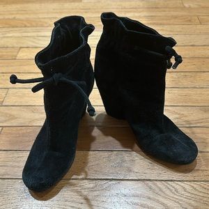 Kate Spade Suede Wedge Booties